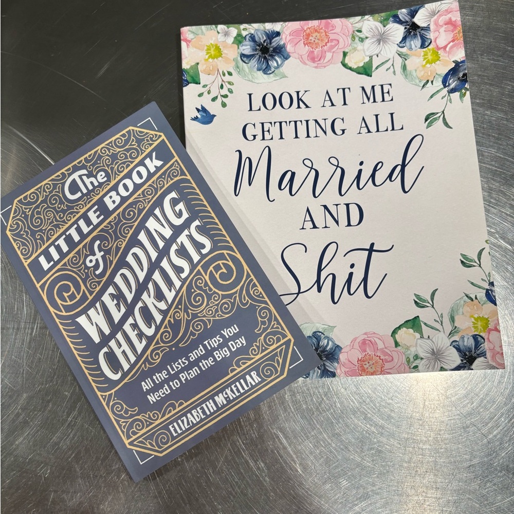 Wedding Checklist Book + Marriage Book Gift Set – Bride to Be Planner/Gift Set